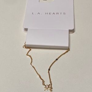 La hearts gold starburst bracelet